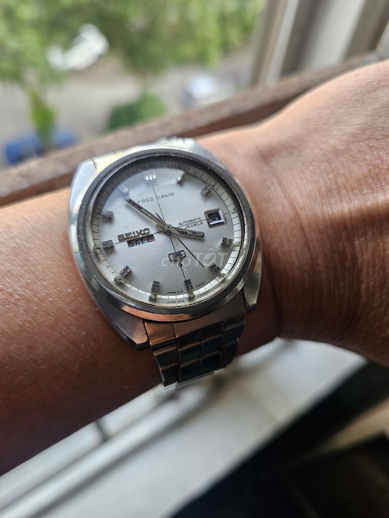 Seiko auto cọc đá ánh tia, size 38 nguyên bản.. Mua bán Đồng hồ tại Quận Hoàng Mai Hà Nội được đăng bởi Viet Quang hình 1