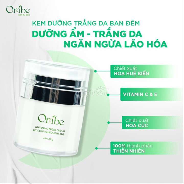 KEM DƯỠNG TRẮNG DA BAN ĐÊM ORIBE 30G