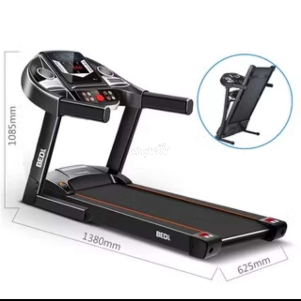 Máy chạy bộ BEDL Đen 1380x625x1085mm. Mua bán Đồ thể thao, Dã ngoại tại Quận Hoàng Mai Hà Nội được đăng bởi Nguyễn hình 1