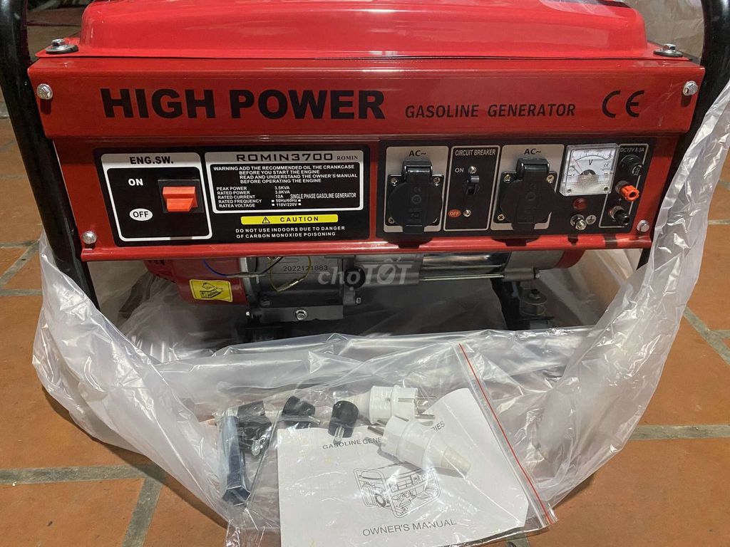 Máy phát điện 3.5KW Trung Quốc Đỏ Mới 100%. Mua bán Đồ chuyên dụng, Giống nuôi trồng tại Quận Hoàng Mai Hà Nội được đăng bởi LƯƠNG QUYỀN mua bán thanh lý đồ cũ hình 1