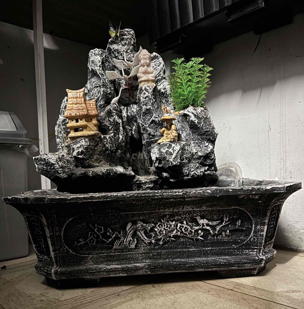 Hòn non bộ mini có máy bơm. Mua bán Cây cảnh, đồ trang trí tại Quận Tân Phú Tp Hồ Chí Minh được đăng bởi Pháp Anh hình 1