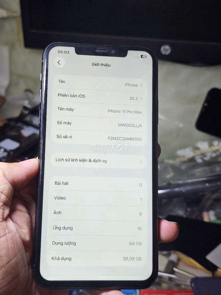 iPhone 11 Pro Max 64GB LLA mỹ giá rẻ . Mua bán Điện thoại tại Quận 8 Tp Hồ Chí Minh được đăng bởi Thiên Hòa mobile  hình 1