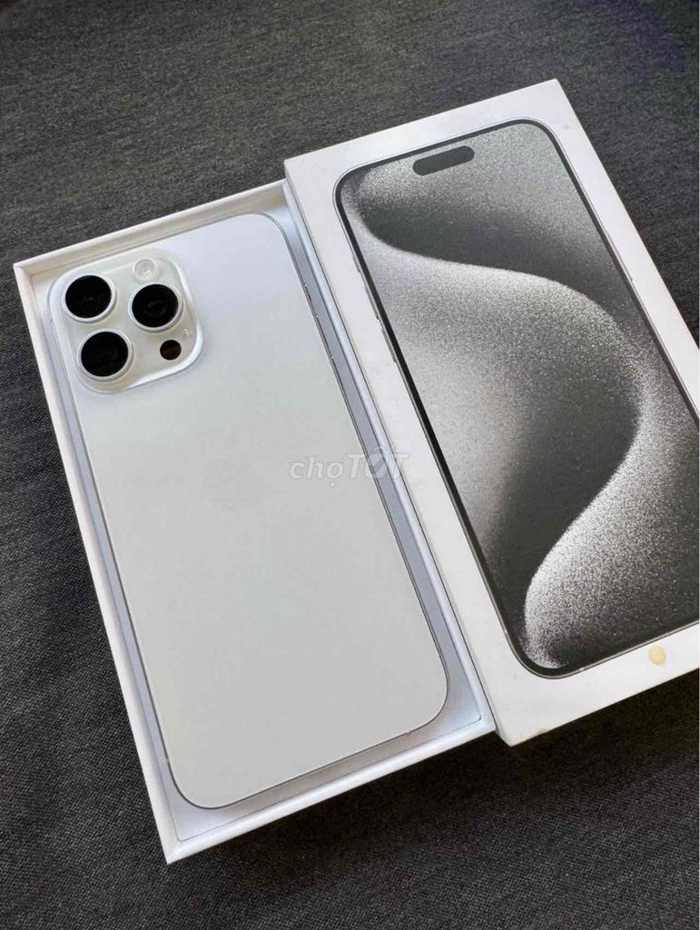 iPhone 15 Pro Max 256G Trắng FULLBOX BH APPLE 2025. Mua bán Điện thoại tại Quận 10 Tp Hồ Chí Minh được đăng bởi iStockHCM hình 1