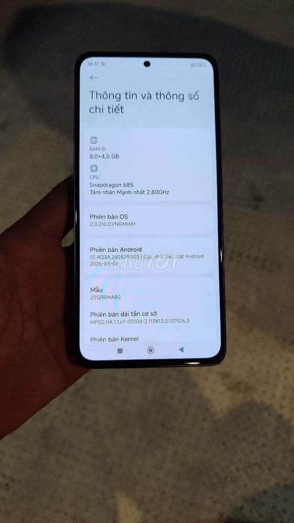 Xiaomi Redmi Note 13 8GB/128GB Đen. Mua bán Điện thoại tại Quận 5 Tp Hồ Chí Minh được đăng bởi Tan hình 1