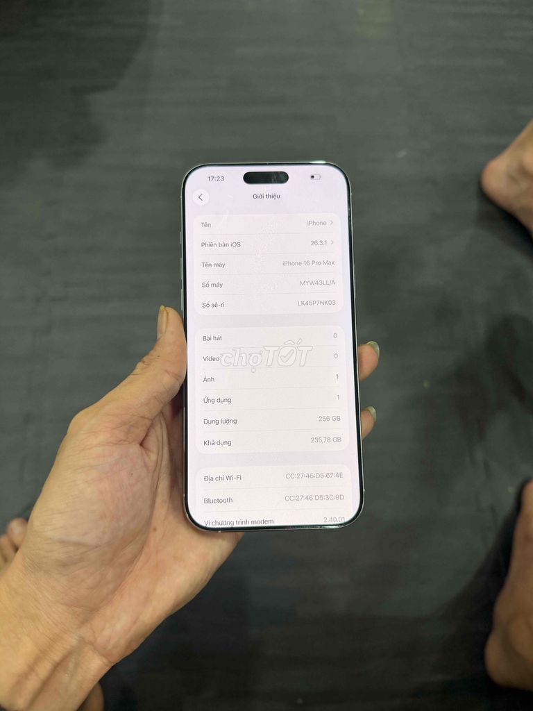 16prm 256g trắng. Mua bán Điện thoại tại Huyện Thanh Trì Hà Nội được đăng bởi Ngọc HN hình 1