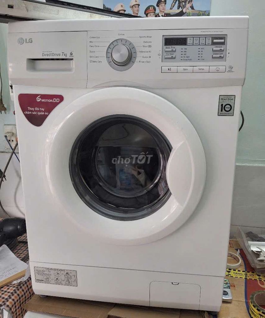 Máy giặt LG inverter 7kg đẹp chất lượng. Mua bán Máy giặt tại Quận 8 Tp Hồ Chí Minh được đăng bởi Điện lạnh cũ giá tốt hình 1