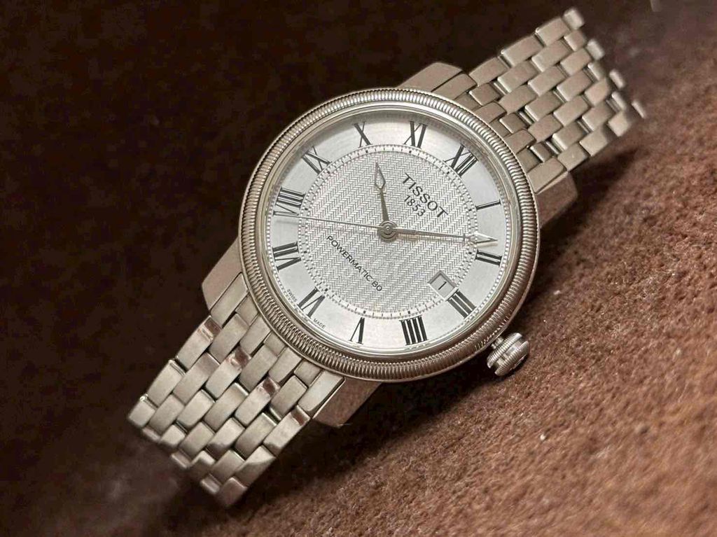 Đồng hồ Tissot P80 Powermatic 80 Bạc. Mua bán Đồng hồ tại Quận Hà Đông Hà Nội được đăng bởi NgocAnh Watch hình 1