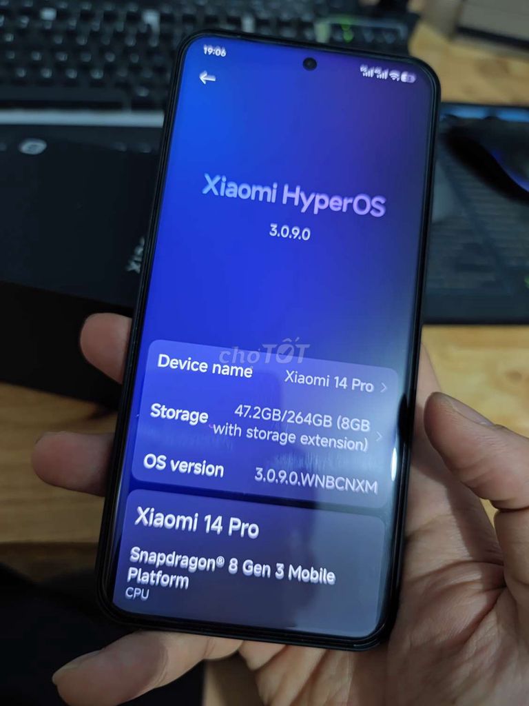 Xiaomi 14 Pro 12/256GB Đen fullbox đẹp keng. Mua bán Điện thoại tại Quận 12 Tp Hồ Chí Minh được đăng bởi Tuấn  hình 1