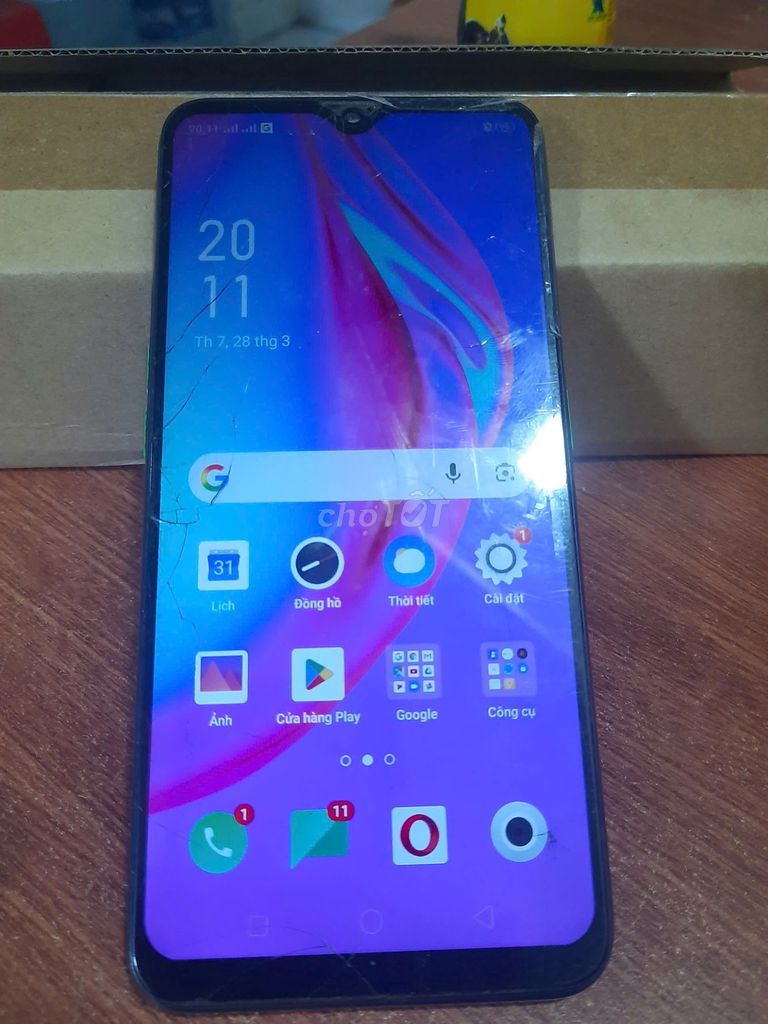 OPPO F11 Xanh dương Màn hình nứt CHỮA CHÁY TẠM. Mua bán Điện thoại tại Quận 11 Tp Hồ Chí Minh được đăng bởi A2 hình 1