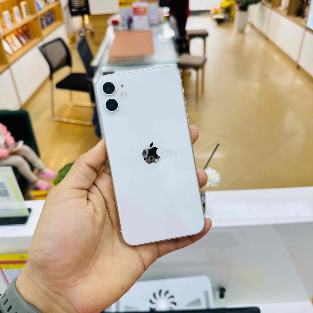 🍎iPhone 11 128GB Trắng đẹp nguyên bản 99% P86👇