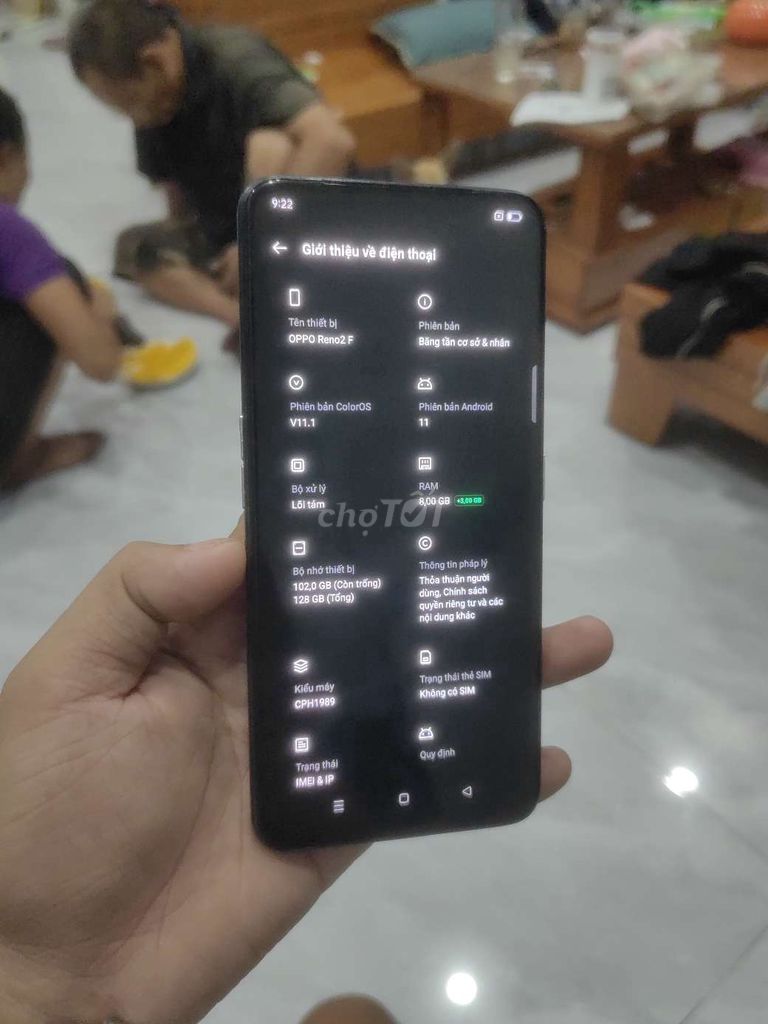 Oppo Reno 2F 128GB Xanh. Mua bán Điện thoại tại Thành phố Thủ Đức Tp Hồ Chí Minh được đăng bởi M Tâm  hình 1