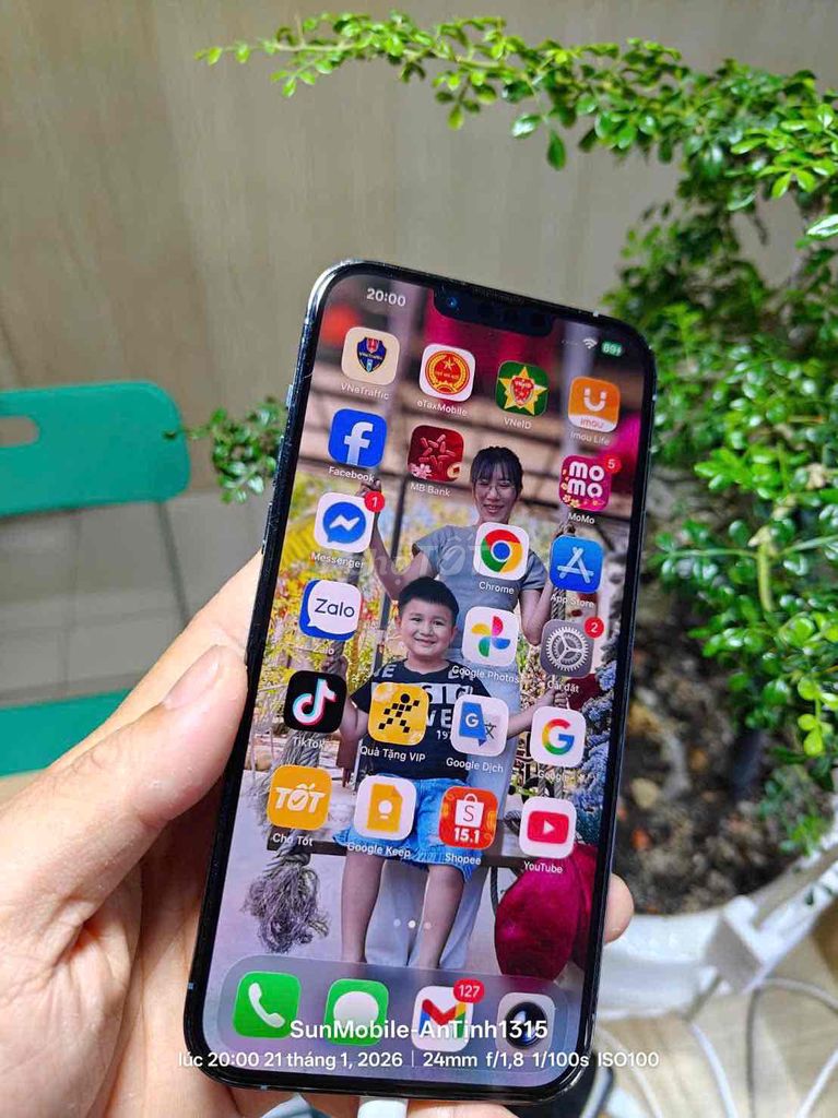 iP 13 ProMax 128 Pin100 Vn/A Có bảo hành Màn hình. Mua bán Điện thoại tại Huyện Trảng Bàng Tây Ninh được đăng bởi Sun Mobile Shop Điện Thoại Trảng Bàng Tây Ninh 01 hình 1