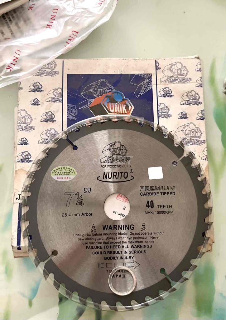 LƯỠI CƯA, CẮT GỖ NURITA. Mua bán Đồ chuyên dụng, Giống nuôi trồng tại Quận Gò Vấp Tp Hồ Chí Minh được đăng bởi Phương hình 1