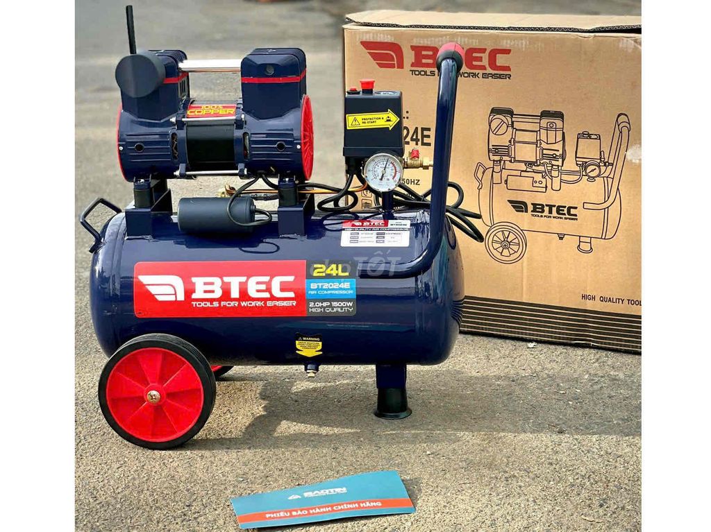 Máy nén khí không dầu BTEC BT-2024E mới