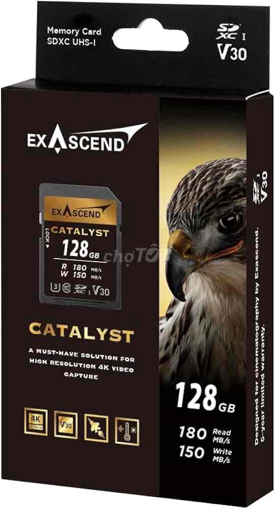 Thẻ nhớ Exascend Catalyst 128GB SDXC UHS-I Mới. Mua bán Phụ kiện (Màn hình, Chuột...) tại Quận Cẩm Lệ Đà Nẵng được đăng bởi Hồ Ngân hình 1
