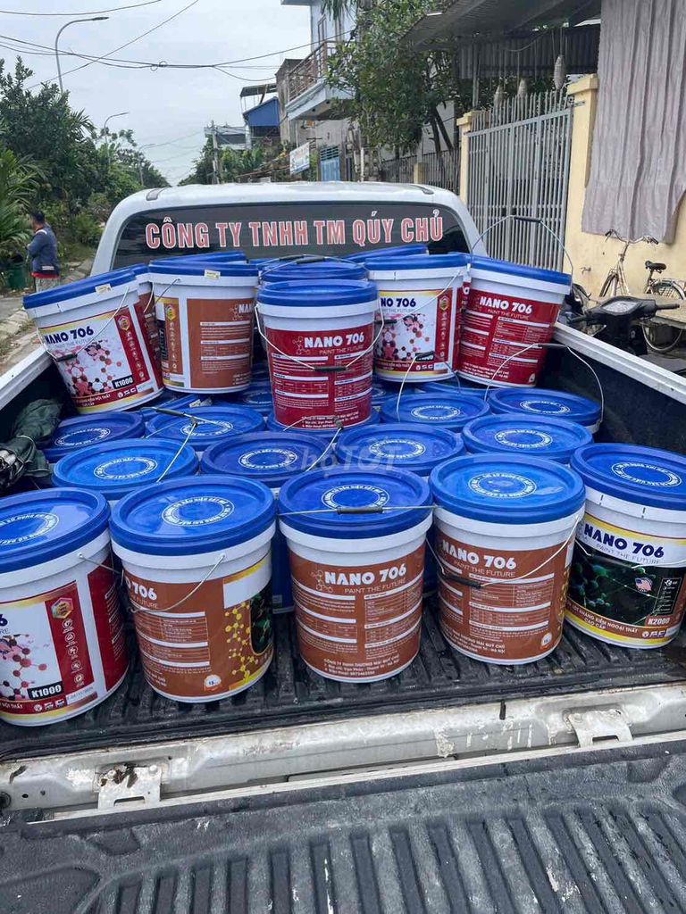 Sơn nước Nano 706 18L Mịn. Mua bán Nội thất, đồ gia dụng khác tại Thành phố Nam Định Nam Định được đăng bởi Nhà máy sơn nước NANO hình 1