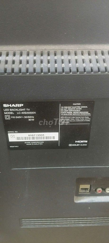 Tivi Sharp LC-40SA5500X. Mua bán Tivi, Âm thanh tại Huyện Gia Lâm Hà Nội được đăng bởi đức hình 1