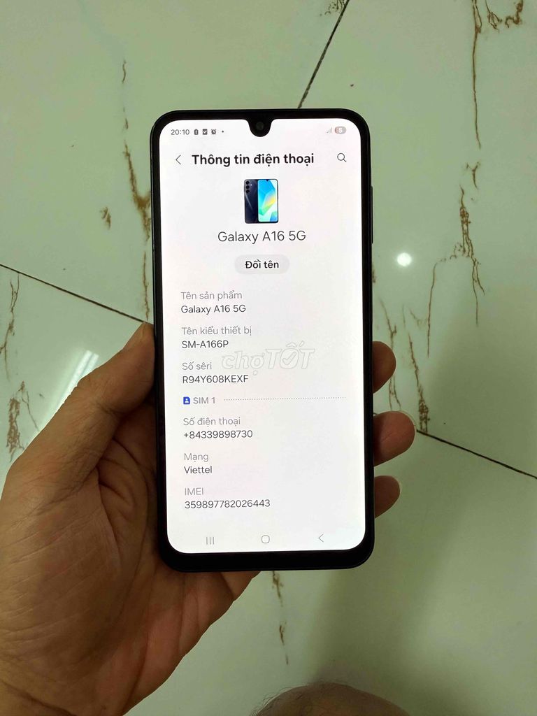 Bán Samsung A16 zin cũ pin 5000. Mua bán Điện thoại tại Quận Hà Đông Hà Nội được đăng bởi Mạnh Mobile hình 1