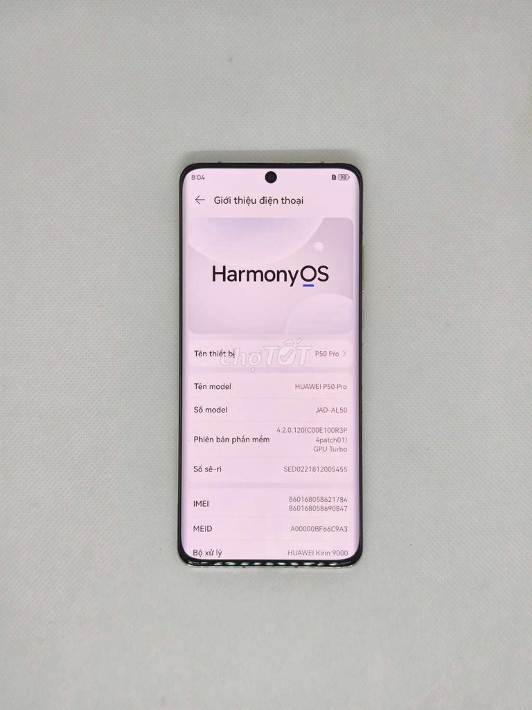 Huawei P50 Pro kirin 9000 8/256, có google. Mua bán Điện thoại tại Quận Thanh Xuân Hà Nội được đăng bởi Đỗ Mạnh Nhuận hình 1