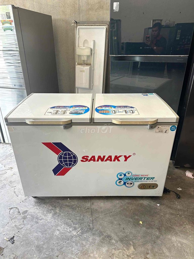 Tủ đông mát Sanaky 400L Inverter Trắng. Mua bán Tủ lạnh tại Thành phố Dĩ An Bình Dương được đăng bởi MẠNH PHÁT  hình 1