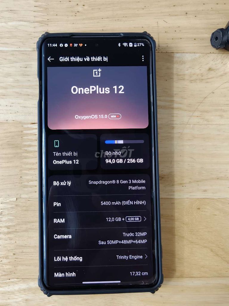 OnePlus 12 256GB Trắng. Mua bán Điện thoại tại Quận Hai Bà Trưng Hà Nội được đăng bởi Tra Mi hình 1