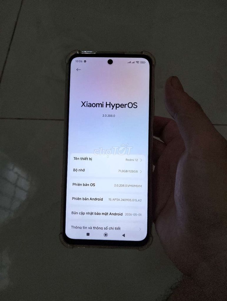 Xiaomi Redmi 12 128GB có đổi máy. Mua bán Điện thoại tại Quận Ninh Kiều Cần Thơ được đăng bởi quang hình 1