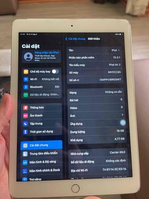ipab air 2 16GB. Mua bán Máy tính bảng tại Thành phố Buôn Ma Thuột Đắk Lắk được đăng bởi Thanh