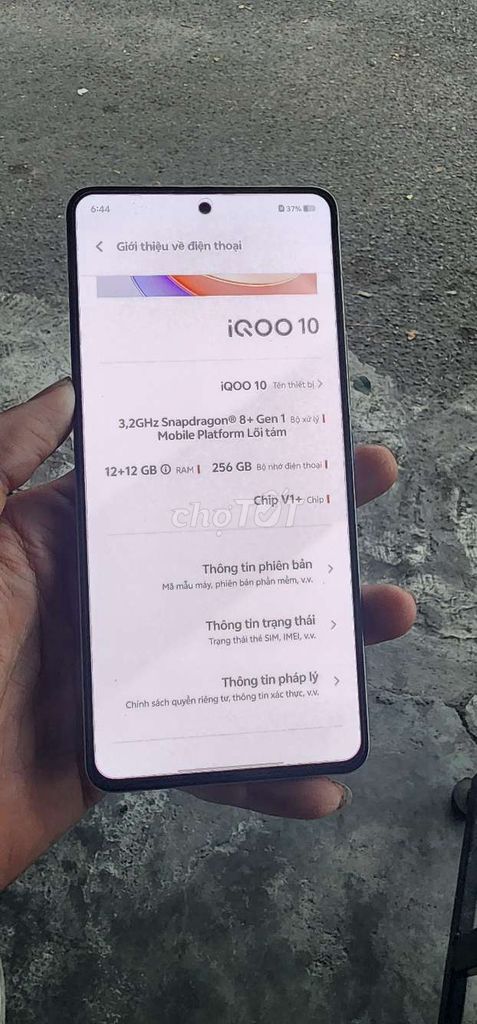 Vivo iQoo 10 12-256gb giao lưu