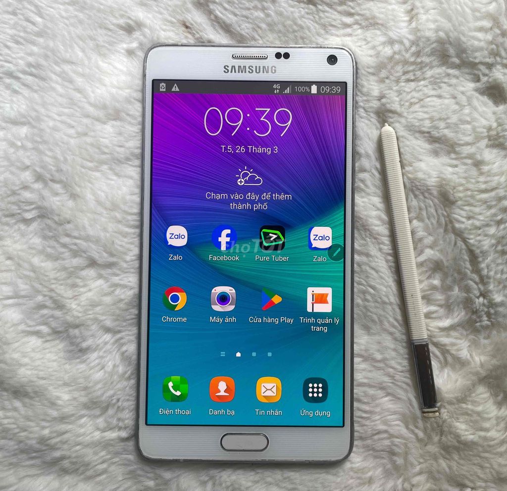 Galaxy Note 4 Trắng mạng 4G màn 2k đẹp keng. Mua bán Điện thoại tại Quận Phú Nhuận Tp Hồ Chí Minh được đăng bởi Minh hình 1