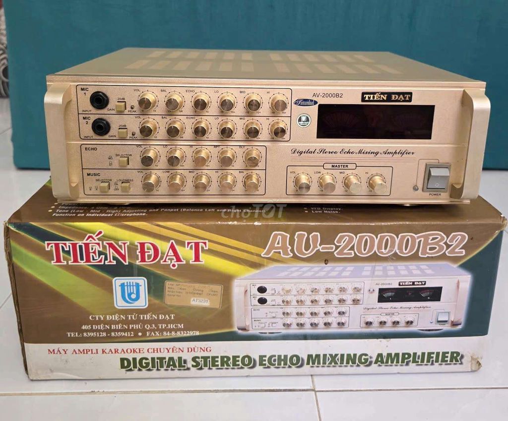 Amply karaoke Tiến Đạt AV-2000B2 Vàng đồng. Mua bán Tivi, Âm thanh tại Quận 6 Tp Hồ Chí Minh được đăng bởi Hạnh Đoàn Thị Mỹ hình 1