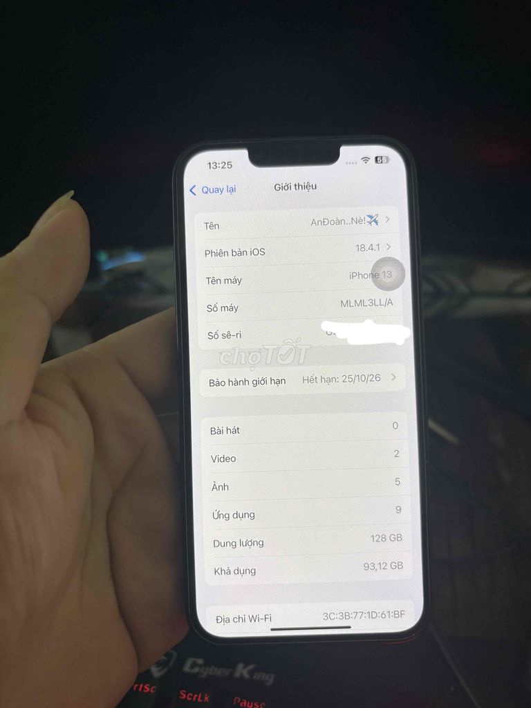 Apple iPhone 13 Lock 128gb xanh đen. Mua bán Điện thoại tại Thị xã Bến Cát Bình Dương được đăng bởi Đoàn An hình 1