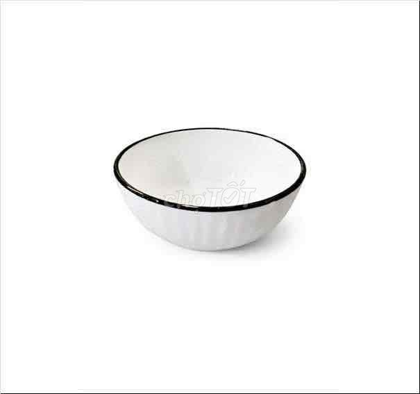 Bát 3.5 inch Trắng viền đen. Mua bán Dụng cụ nhà bếp tại Thành phố Hà Tĩnh Hà Tĩnh được đăng bởi Đại Lý Quang Trung hình 1