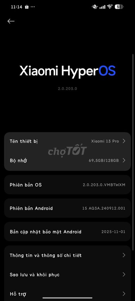 Xiaomi 13 Pro 128GB HyperOS. Mua bán Điện thoại tại Thành phố Biên Hòa Đồng Nai được đăng bởi Minh Nhật hình 1
