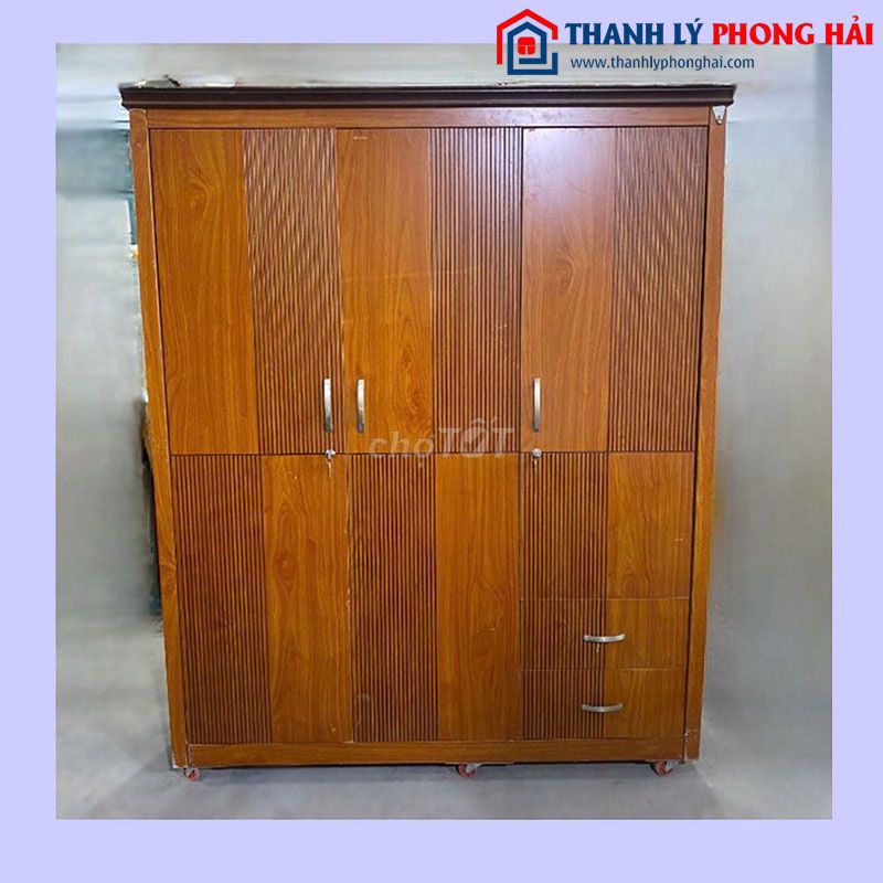 Tủ Quần Áo Gỗ Công Nghiệp Nâu 1m2x1m8 Đẹp 90%. Mua bán Tủ, kệ gia đình tại Quận Gò Vấp Tp Hồ Chí Minh được đăng bởi Thanh lý Phong Hải hình 1