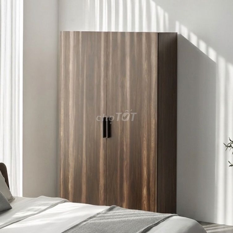 Tủ quần áo MDF chống ẩm vân gỗ 120x60x200cm 2 cánh. Mua bán Tủ, kệ gia đình tại Quận Bình Tân Tp Hồ Chí Minh được đăng bởi KhoNoiThat hình 1