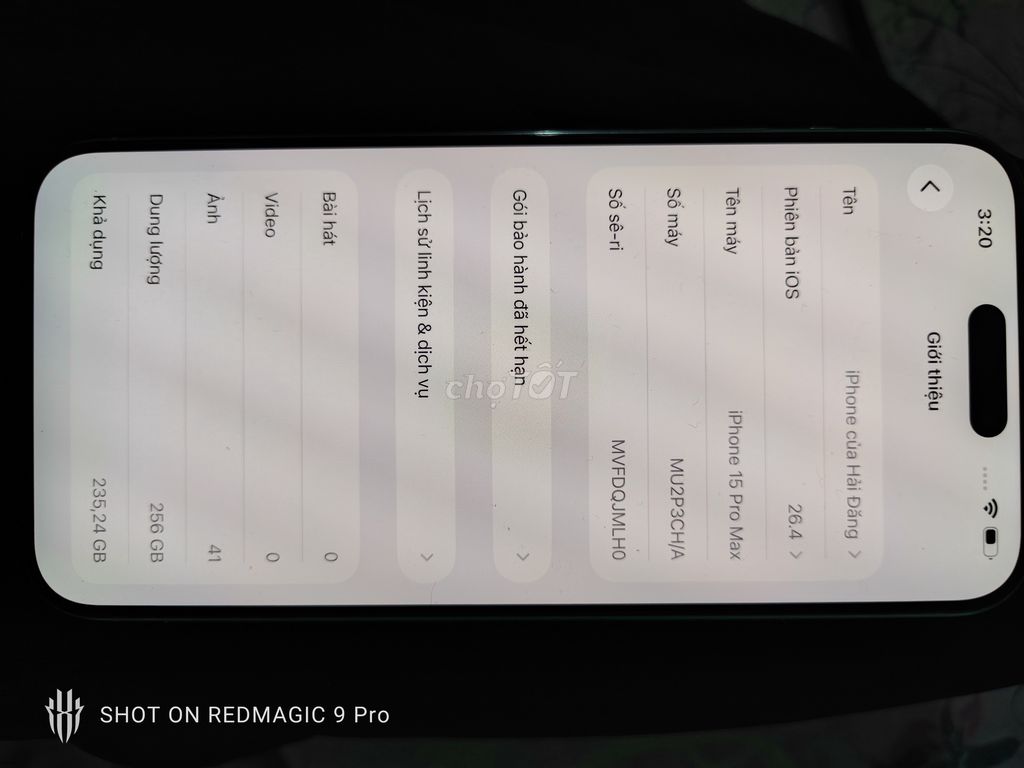 Apple iPhone 15 Pro Max 256GB Xanh. Mua bán Điện thoại tại Thành phố Thuận An Bình Dương được đăng bởi Đăng Hải hình 1