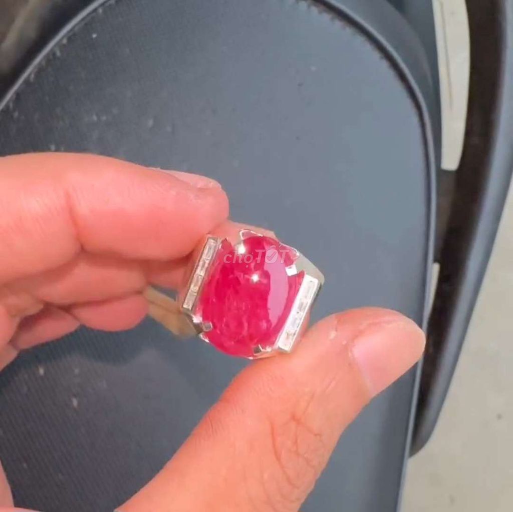 Cực phẩm nhẫn Ruby tự nhiên đỏ tươi hàng kiểm định. Mua bán Phụ kiện thời trang khác tại Thành phố Nha Trang Khánh Hòa được đăng bởi Rio Natural Gemstone Jewelry hình 1