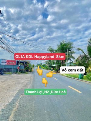 đất vườn đẹp xát nhựa 816 đường xe tải mét ở bình đức tây ninh
