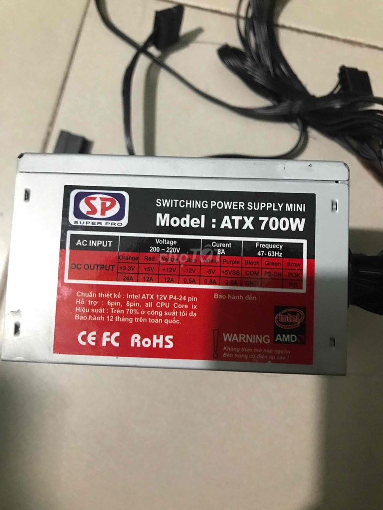 Nguồn SP Super Pro ATX 700W Đã sử dụng. Mua bán Linh kiện (RAM, Card...) tại Huyện Nam Sách Hải Dương được đăng bởi phat. thinh hình 1