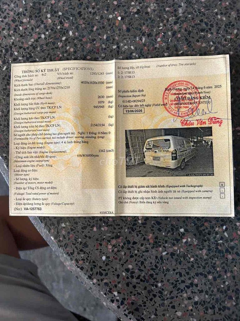 Tải Van 2 chỗ. thùng dài 2m20. đời 2023. 945kg. Mua bán Xe tải, xe ben tại Thành phố Dĩ An Bình Dương được đăng bởi Tuan hình 10