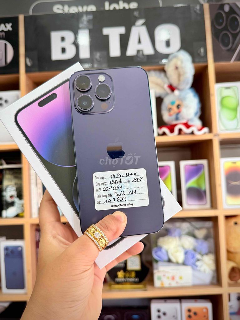 Apple iPhone 14 Pro Max 128GB Tím (ios 17.3). Mua bán Điện thoại tại Thành phố Long Xuyên An Giang được đăng bởi Bi Táo Store hình 1