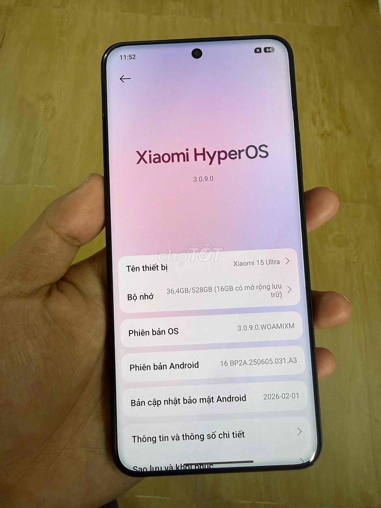 Xiaomi 15 Ultra 512GB Đen. Mua bán Điện thoại tại Thành phố Thủ Đức Tp Hồ Chí Minh được đăng bởi Phuc hình 1
