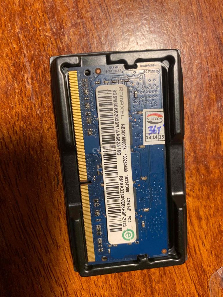 RAM laptop Ramaxel 4GB DDR4 bus 2133, còn mới. Mua bán Linh kiện (RAM, Card...) tại Thành phố Tuyên Quang Tuyên Quang được đăng bởi Trung Nguyễn quang hình 1