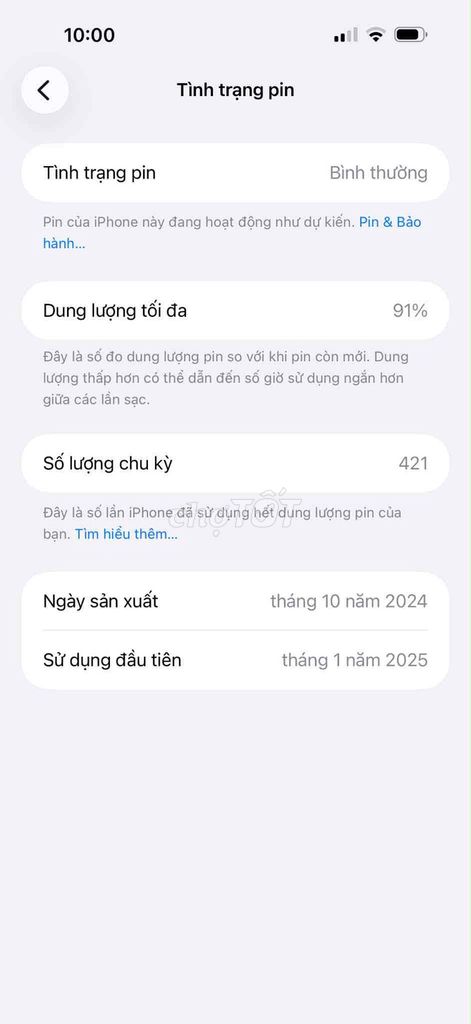 Apple iPhone 16 Pro Max 256GB Pin 91% 2024. Mua bán Điện thoại tại Quận Long Biên Hà Nội được đăng bởi Tiến Anh hình 1