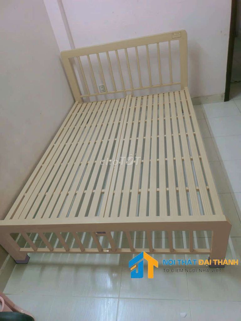 Giường sắt 1M4 MN01 MÀU KEM, SIÊUXINH, HỎATỐC HCM. Mua bán Giường, chăn ga gối nệm tại Quận Tân Phú Tp Hồ Chí Minh được đăng bởi NỘI THẤT ĐẠI THÀNH hình 1