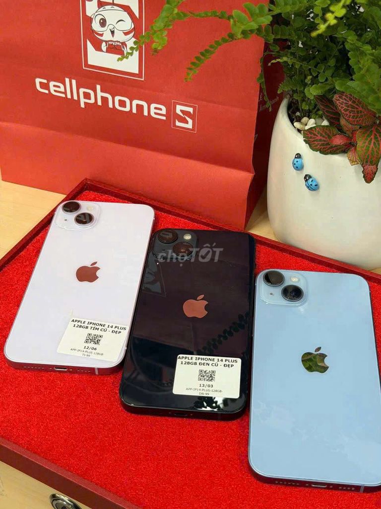 Apple iPhone 14 Plus 128GB Tím Đã sử dụng. Mua bán Điện thoại tại Quận Ninh Kiều Cần Thơ được đăng bởi cellphoneS 141 NVC hình 1