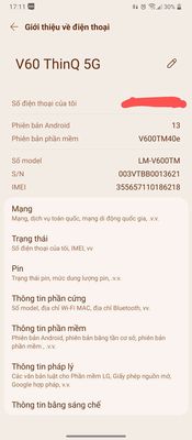 LG V60 ThinQ 5G bán hoặc GL
