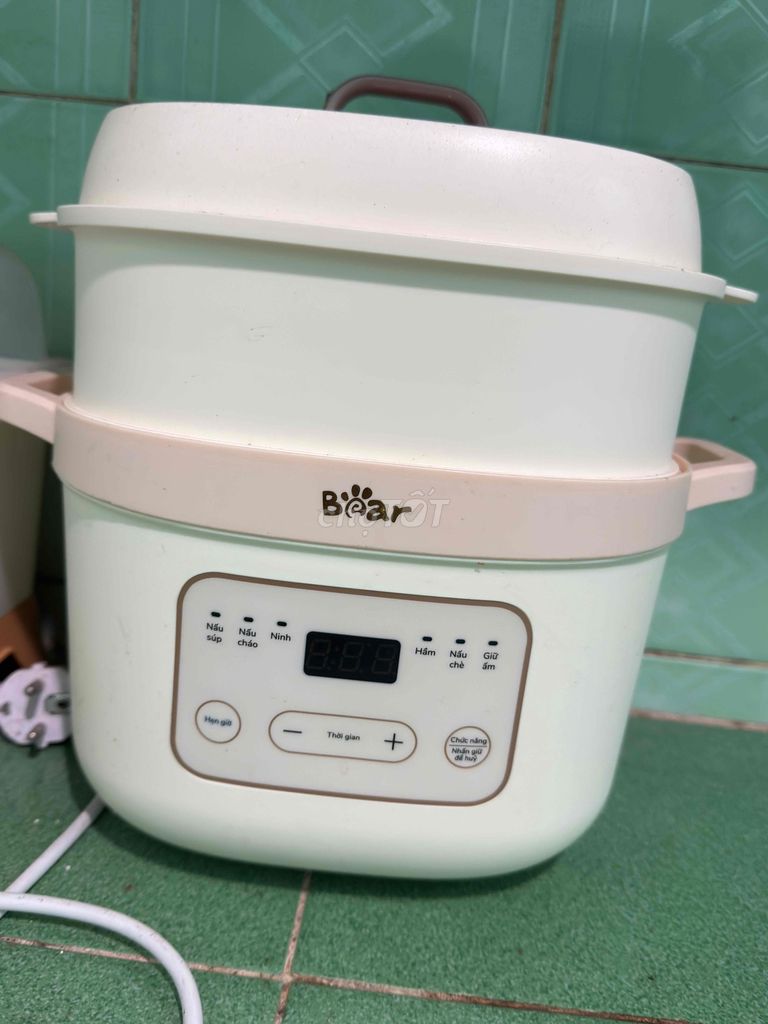 Nồi nấu chậm Bear 1.6 lít thố sứ Trắng kem. Mua bán Bếp, lò, đồ điện nhà bếp tại Quận 5 Tp Hồ Chí Minh được đăng bởi Huyền Ngọc hình 1