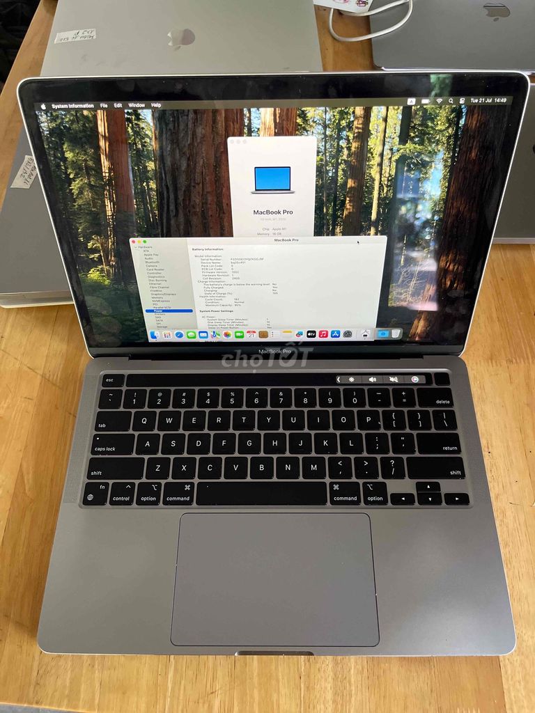 MacBook Pro M1 Ram 16GB Ssd 512GB. Mua bán Laptop tại Quận Sơn Trà Đà Nẵng được đăng bởi BƠ BƯ Macbook Cũ hình 1