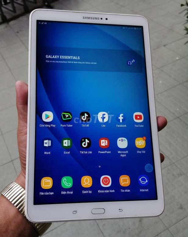 Galaxy tab a6 màu trắng 10.1 Android 8 bao xài